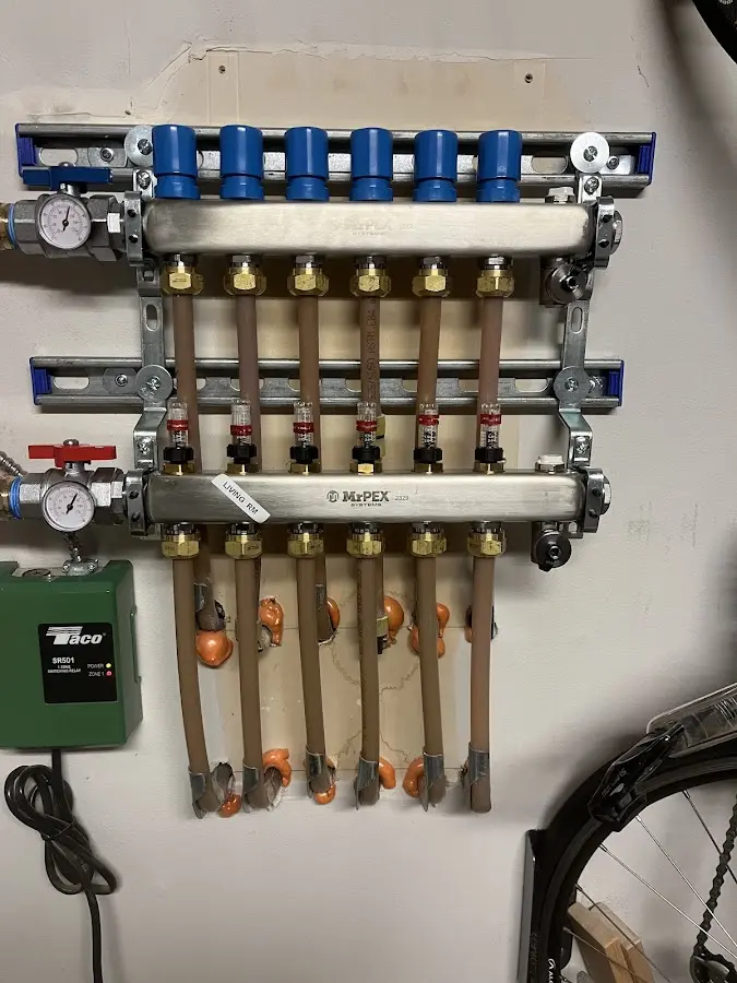 Plumber performing Leak Detection at a residential property in Muldrow